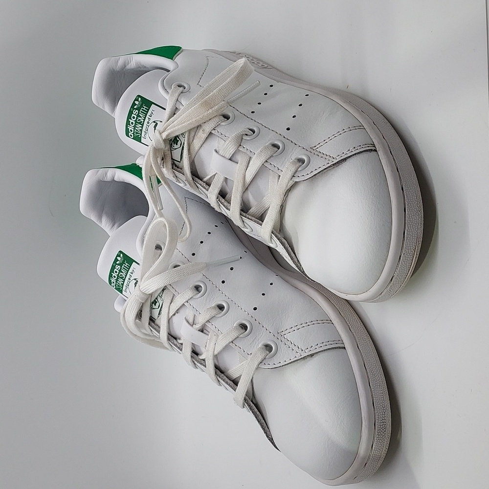 Adidas Stan Smith white and green‎ men's sneakers size 5